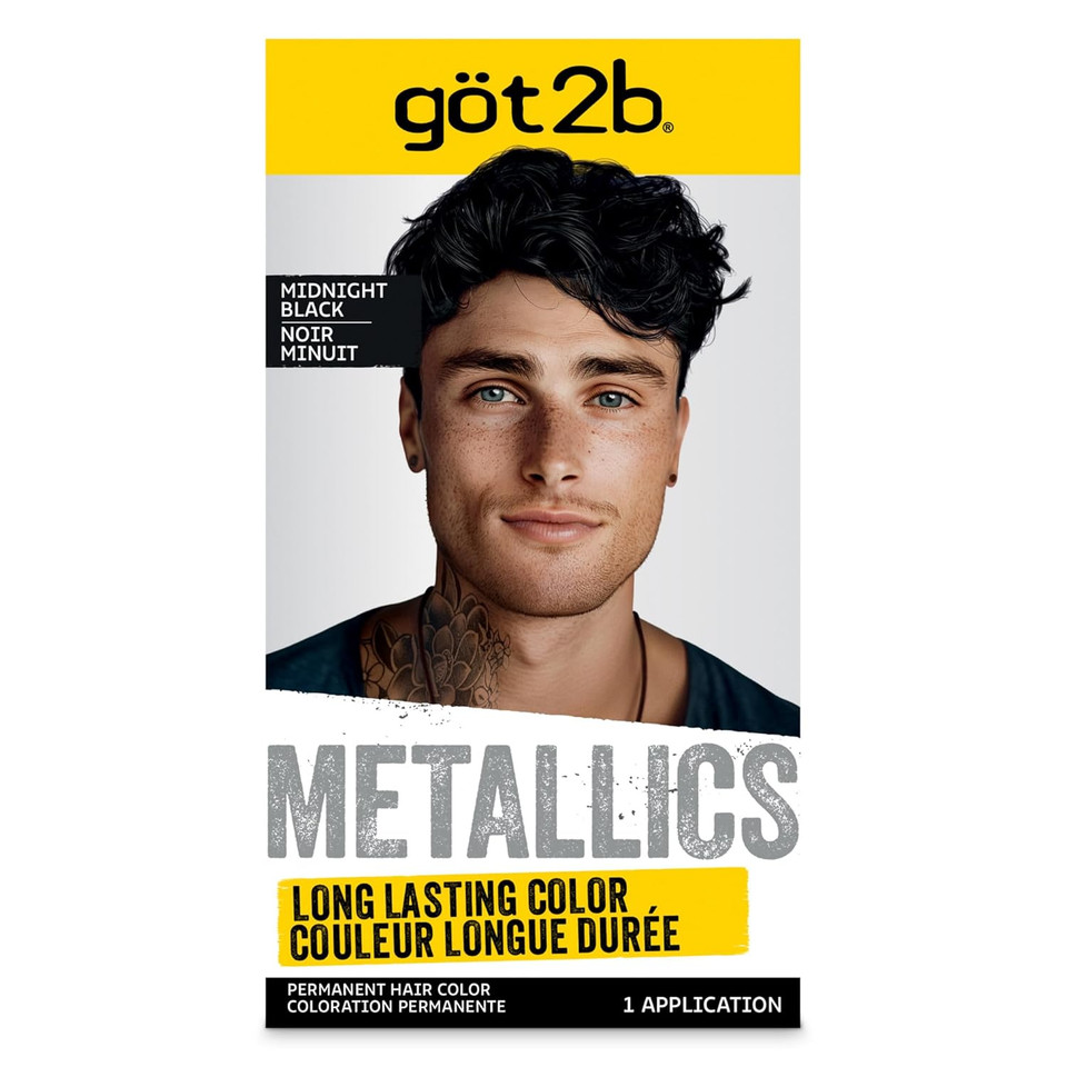 Got2B Metallics Permanent Hair Color, Midnight Black