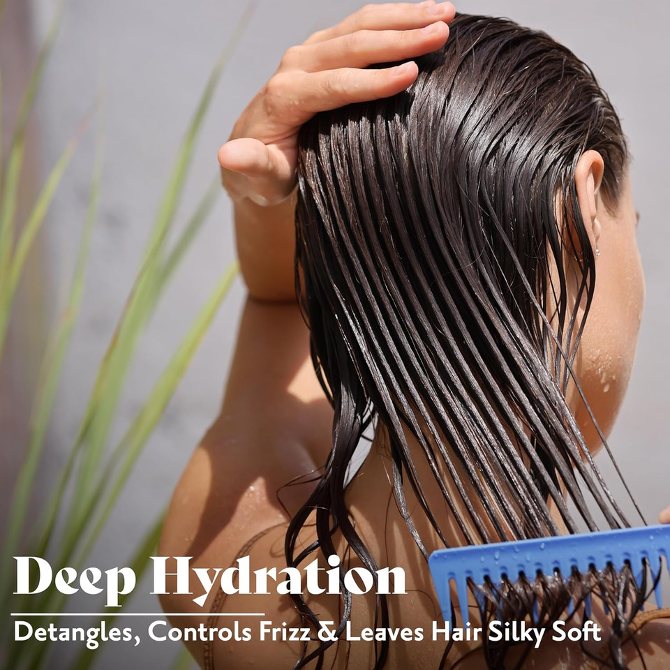 Herbatint Hydrate Conditioner - Deep Hydration & Protection - Detangles, Controls Frizz & Leaves Hair Silky Soft - Free Of Sulfates & Parabens - Infused With Maca - 6.7 Fl Oz