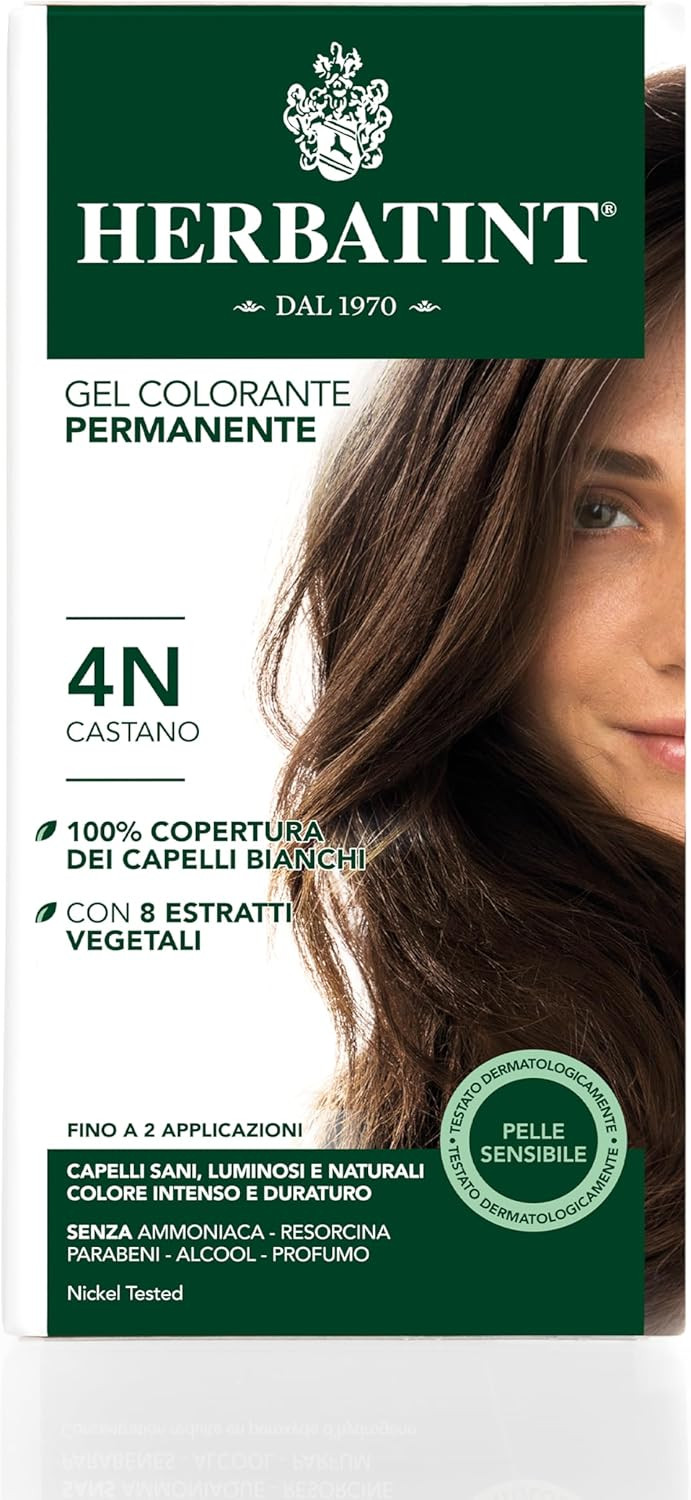 Herbatint Permanent Herbal Haircolour Gel 4N Chestnut - 135 Ml
