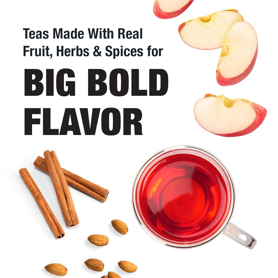 Tiesta Tea - Nutty Almond Cream | Cinnamon Almond Herbal Tea |Premium Loose Leaf Tea Blend |Non-Caffeinated Fruit Tea | Make Hot Or Iced Tea & Up To 25 Cups - 12.6 Ounce Resealable Pouch, Pack Of 6