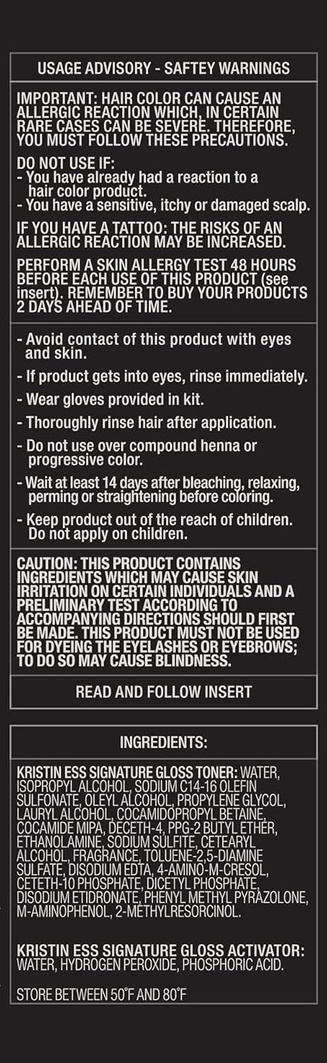 Kristin Ess Medium-To-Dark Blonde Hair Dye Gloss Treatment In Smokey Topaz - 4 Wk Semi Permanent Hair Dye Glaze For Vibrant Brown Blonde Color + Shine - Conditioning Gloss Toner For Women - Vegan