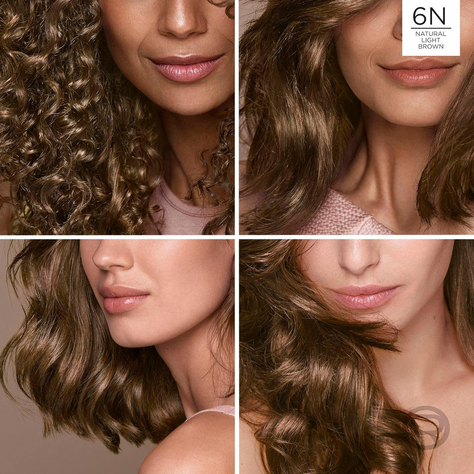 LOreal Paris Excellence Universal Nudes Permanent Hair Color, Ammonia Free Hair Dye For Gray Hair Coverage, 6N Natural Light Brown, 1 Hair Dye Kit