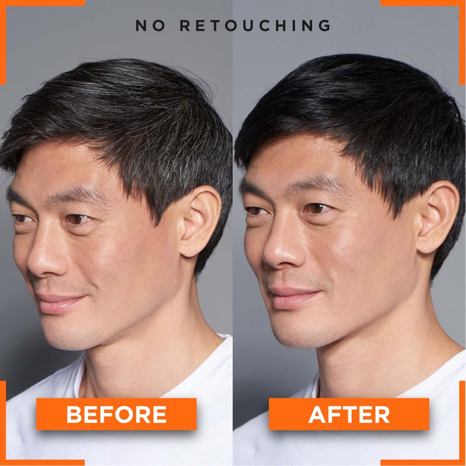 LOreal Paris Men Expert One Twist Mess Free Permanent Hair Color, Mens Hair Dye To Cover Grays, Easy Mix Ammonia Free Application, Jet Black 01, 1 Application Kit