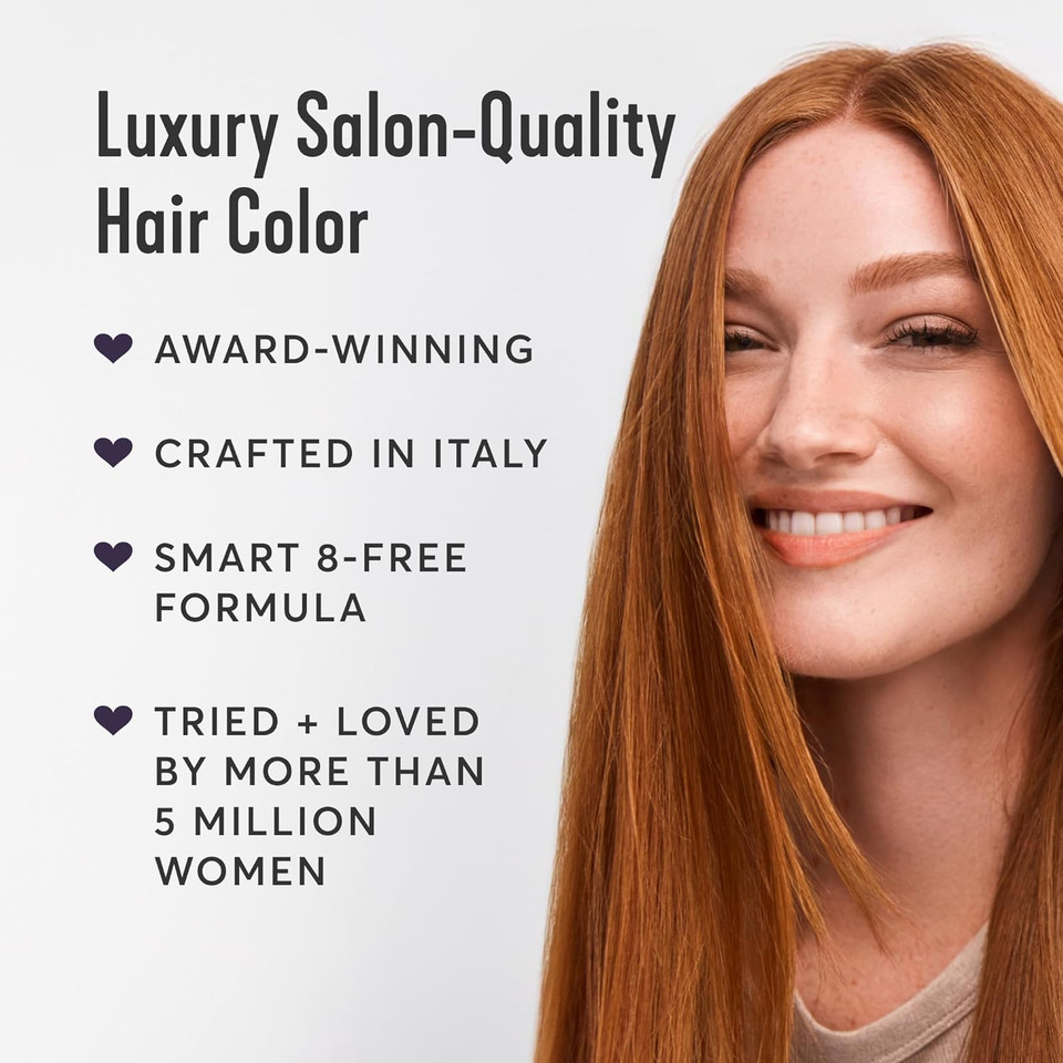 Madison Reed Radiant Hair Color Kit | 7Ncr Light Copper Red (Vesuvius Red) For 100% Gray Hair Coverage | Salon Quality Permanent Hair Dye | Ppd-Free & Ammonia-Free | (Packaging May Vary) 1 Pack