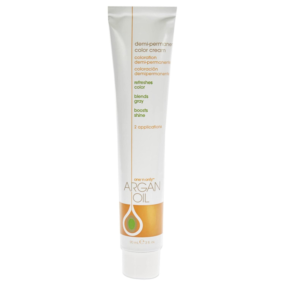 One N' Only Demi Permanent Hair Color - Permanent Hair Dye Made With Argan Oil - Delivers Rich, Accurate Tones With Gray Coverage - Improves Moisture & Elasticity - 3N Dark Natural Brown (3 Oz)