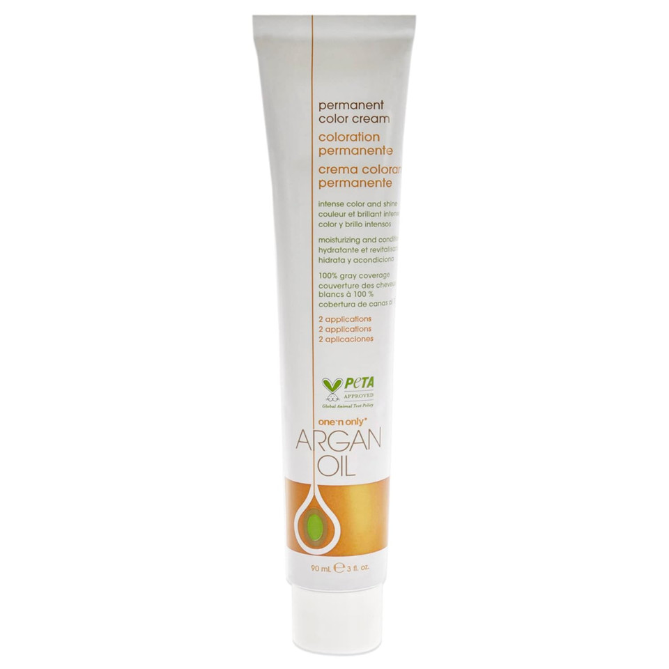 One N' Only Permanent Hair Color - Permanent Hair Dye Made With Argan Oil - Delivers Rich, Accurate Tones With Gray Coverage - Improves Moisture & Elasticity - 3N Dark Natural Brown (3 Oz)