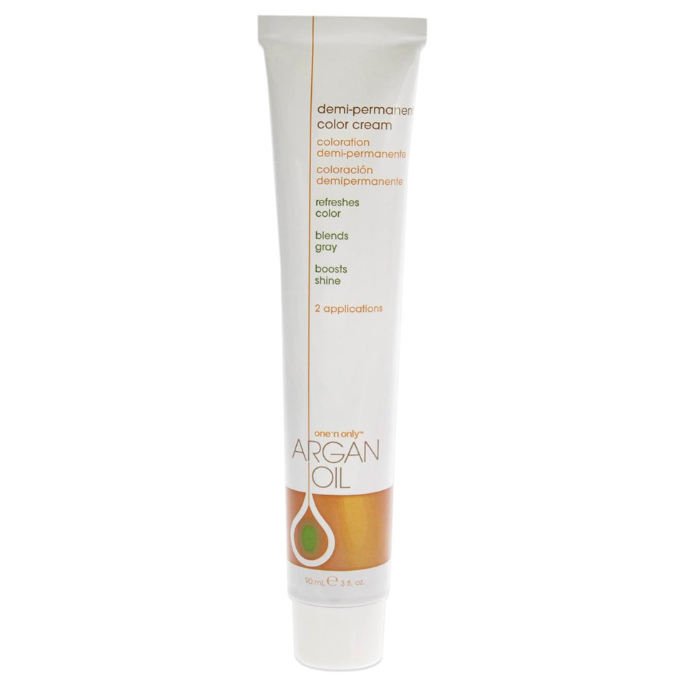 One-N-Only Argan Oil Demi-Permanent Color Cream - 4Ch Medium Chocolate Brown Hair Color Unisex 3 Oz