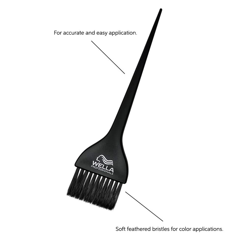 Wella Professionals Color Brush, Black With Wella Professionals Logo, Great For Color Mixing And Application, For Professional Or At-Home Use Wella Professionals Color Brush, Black With Wella Professionals Logo, Great For Color Mixing And Application, For Professional Or At-Home Use