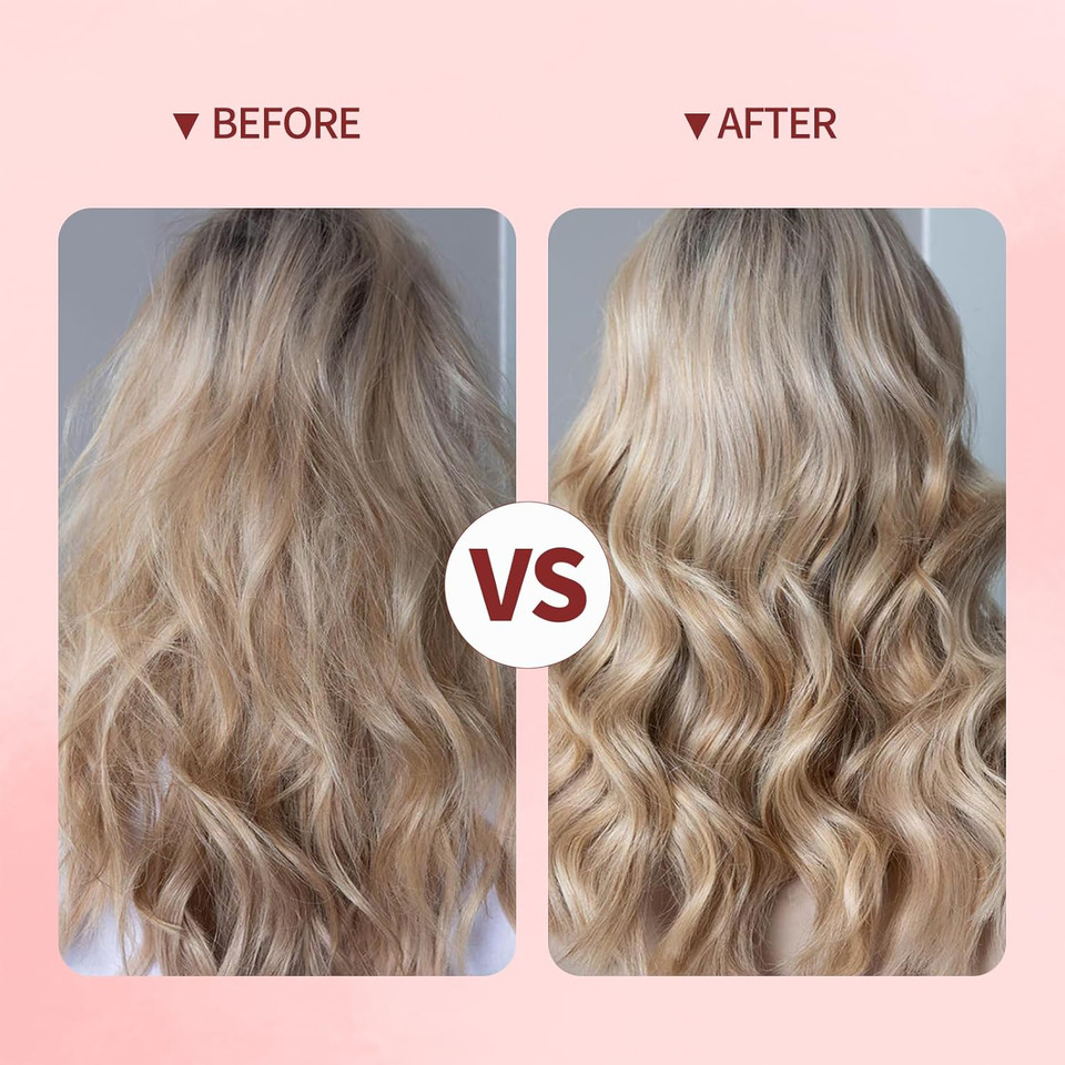 1 1/4 Inch Curling Iron With Clipped Tourmaline Ceramic Barrel Professional Hair Curler Up To 450°F Dual Voltage For Traveling 60 Mins Auto Off Suit For Different Hairstyle