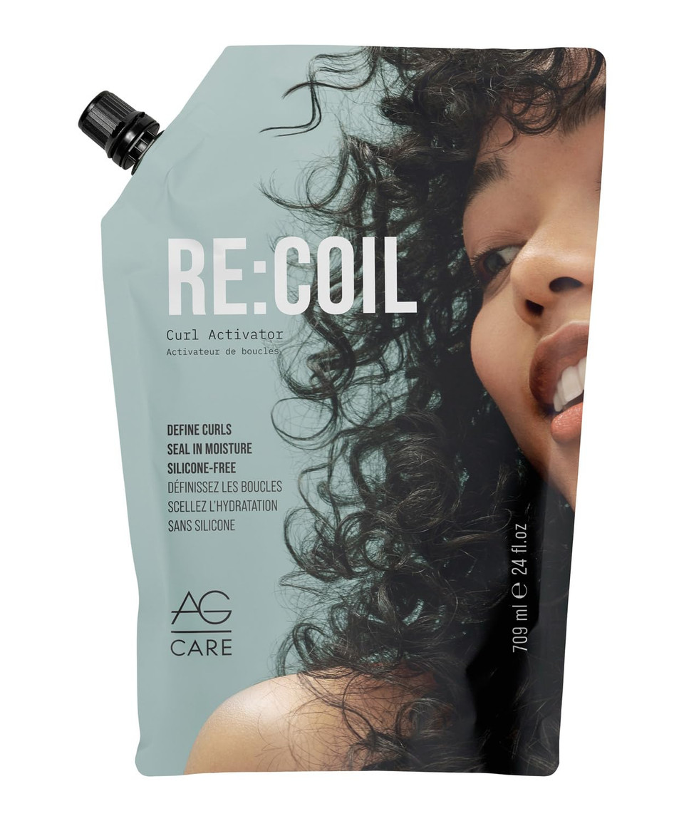 Ag Care Re:Coil Curl Activator Curl Cream Award-Winning Curl Creating Complex - Ultra-Nourishing Curly Hair Cream For Defined, Healthy Curls, 12 Fl Oz