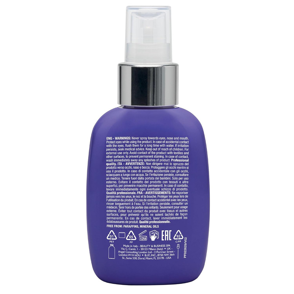 Alfaparf Milano Semi Di Lino Blonde Anti-Yellow Spray For Blonde, Platinum And Silver Hair - Sulfate Free Lightening Spray - Removes Yellow, Brassy Tones - Detangles, Corrects Brassiness (4.4 Fl Oz)