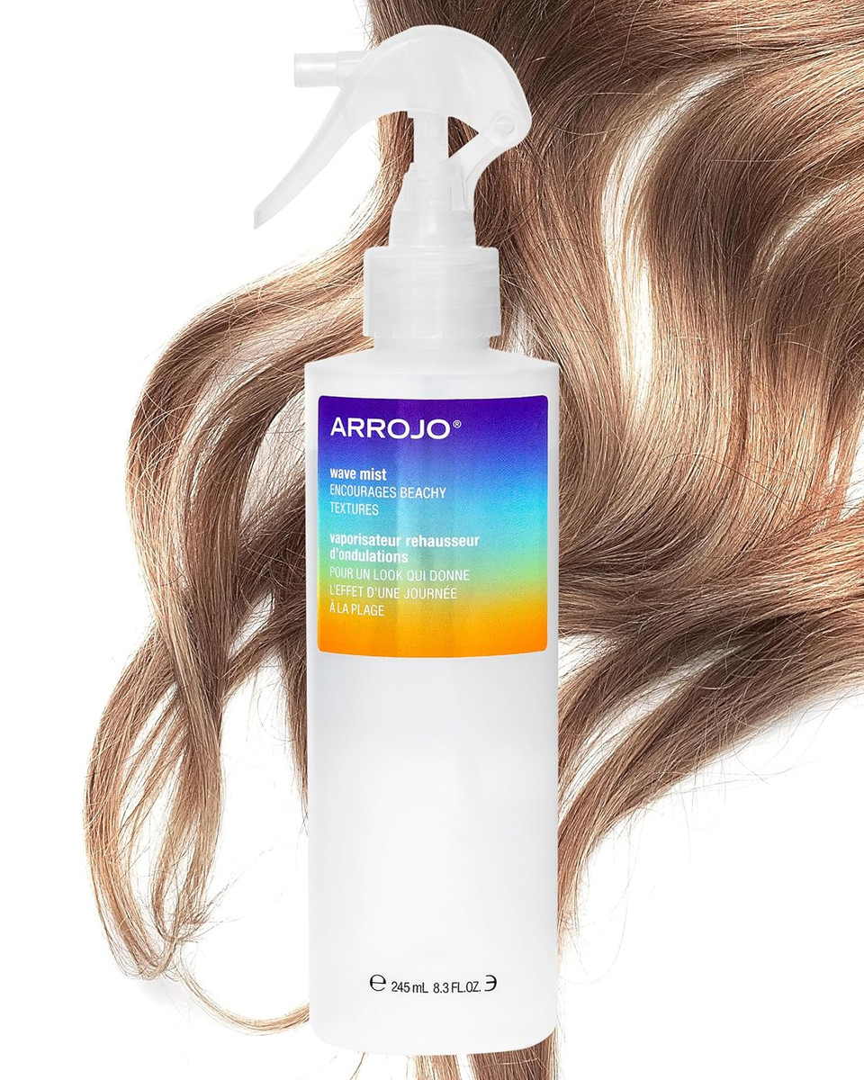Arrojo Wave Mist Sea Salt Spray  Sulfate & Paraben-Free Sea Salt Hair Texture Spray  Adds Beach Waves, Volume, & Light Hold For All Hair Types, 8.3 Fl. Oz