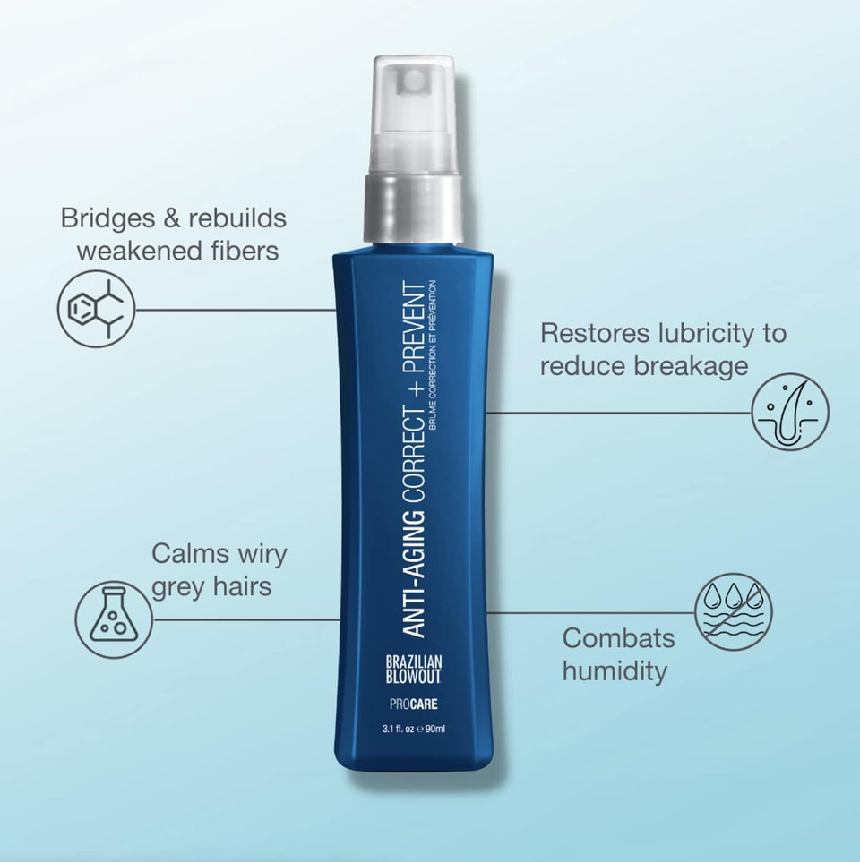 Brazilian Blowout Anti Aging Correct + Prevent Spray 3.1 Fl Oz