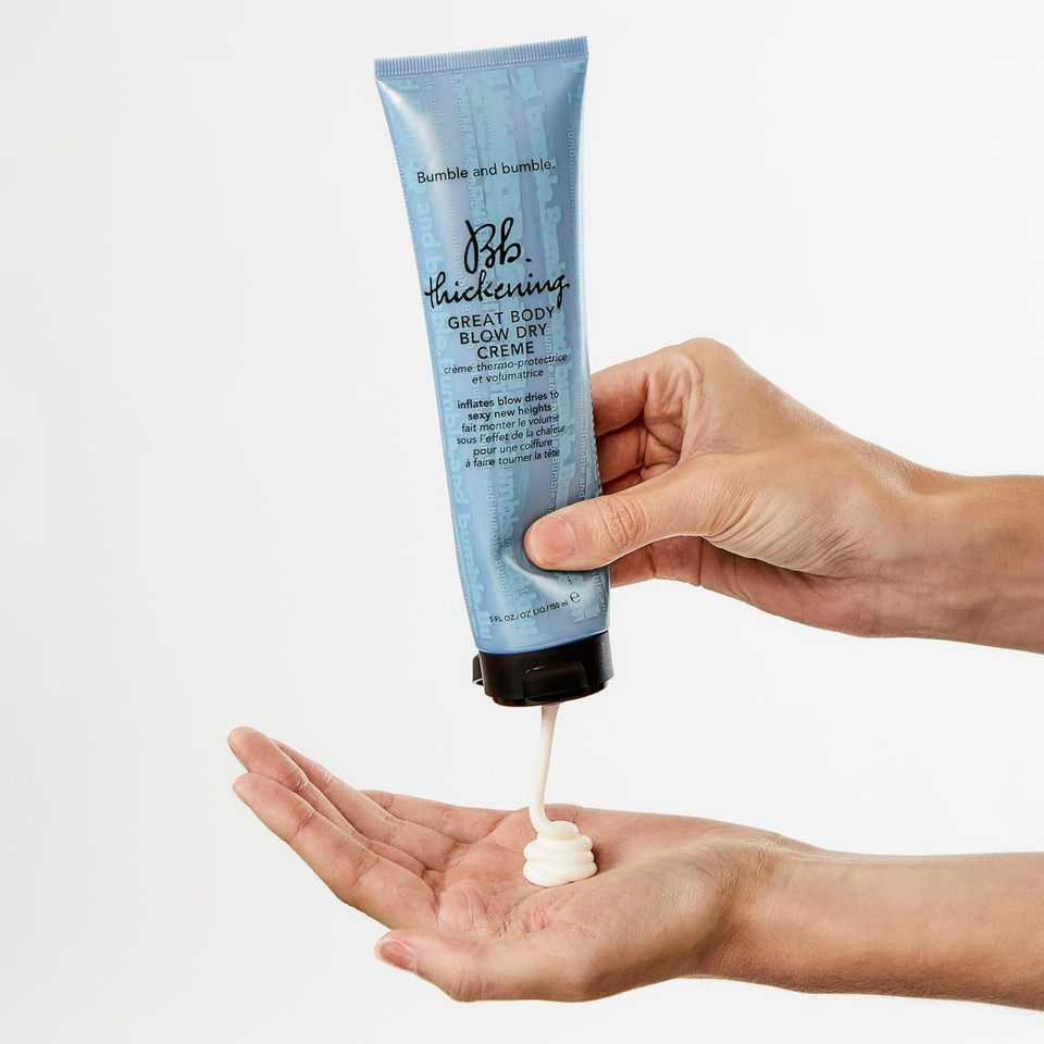 Bumble And Bumble. Thickening Great Body Volumizing Blow Dry Cream | Heat Protection | Volume Blowouts For Fine To Medium Hair | Wavy, Straight, 5 Fl Oz
