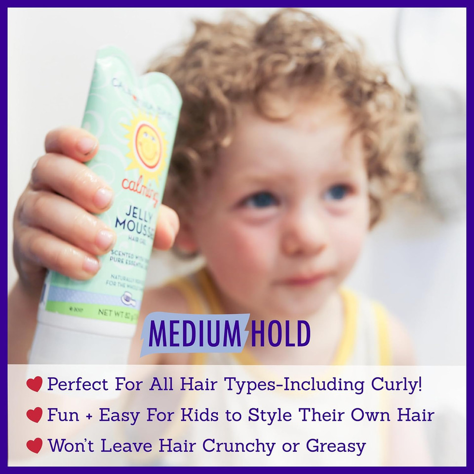 California Baby Calming Hair Gel For Kids | 100% Plant-Based Baby Hair Gel | Medium-Hold | Lavender Scent | Hypoallergenic| 82 G / 2.9 Oz