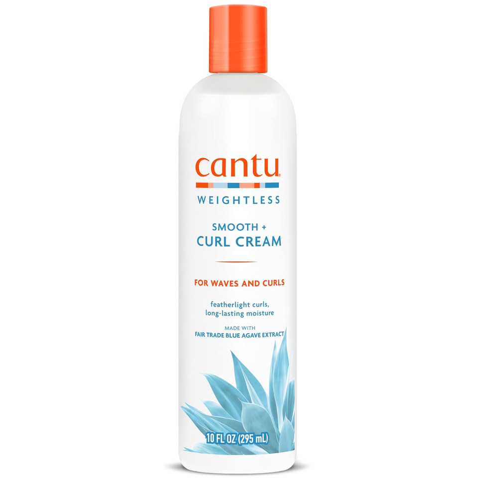 Cantu Weightless Smooth + Curl Cream, 10 Fl Oz