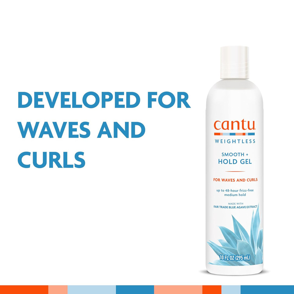 Cantu Weightless Smooth + Hold Gel, 10 Fl Oz