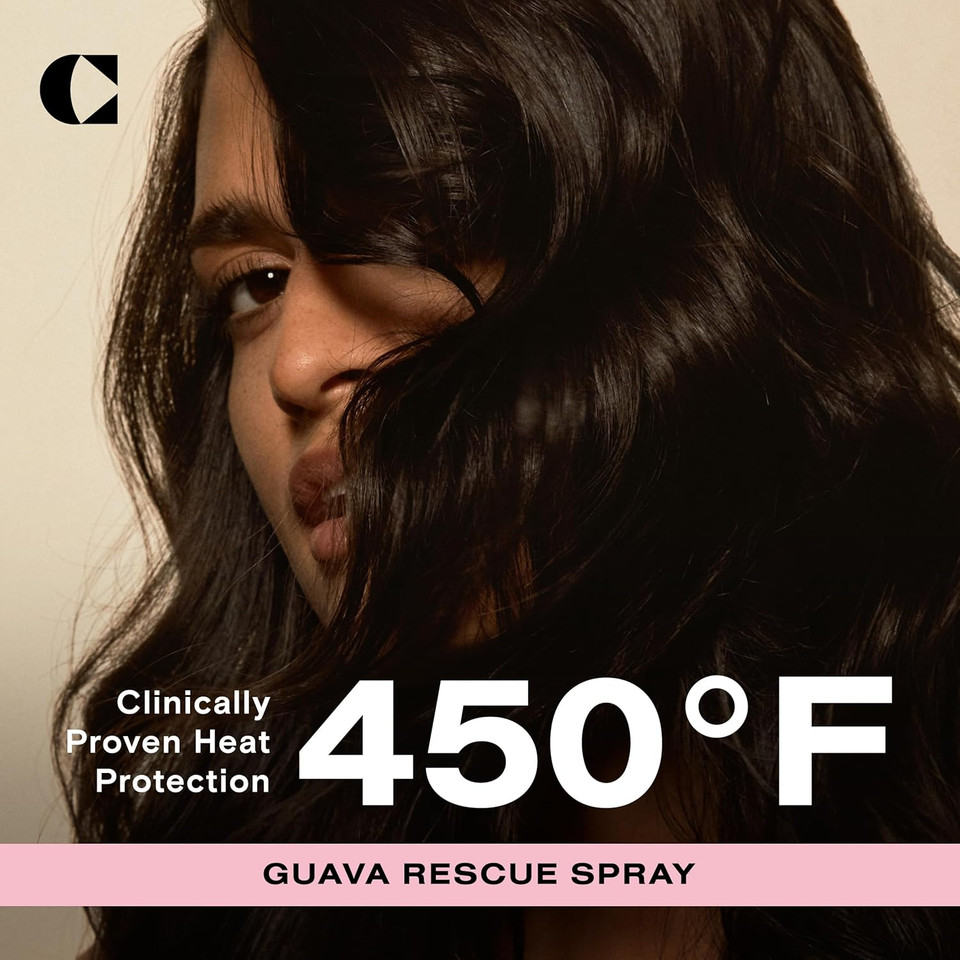 Ceremonia Guava Rescue Spray Superfruit Guava Detangler With Uv & Heat Protection, 1.69 Fl. Oz. | 50 Ml