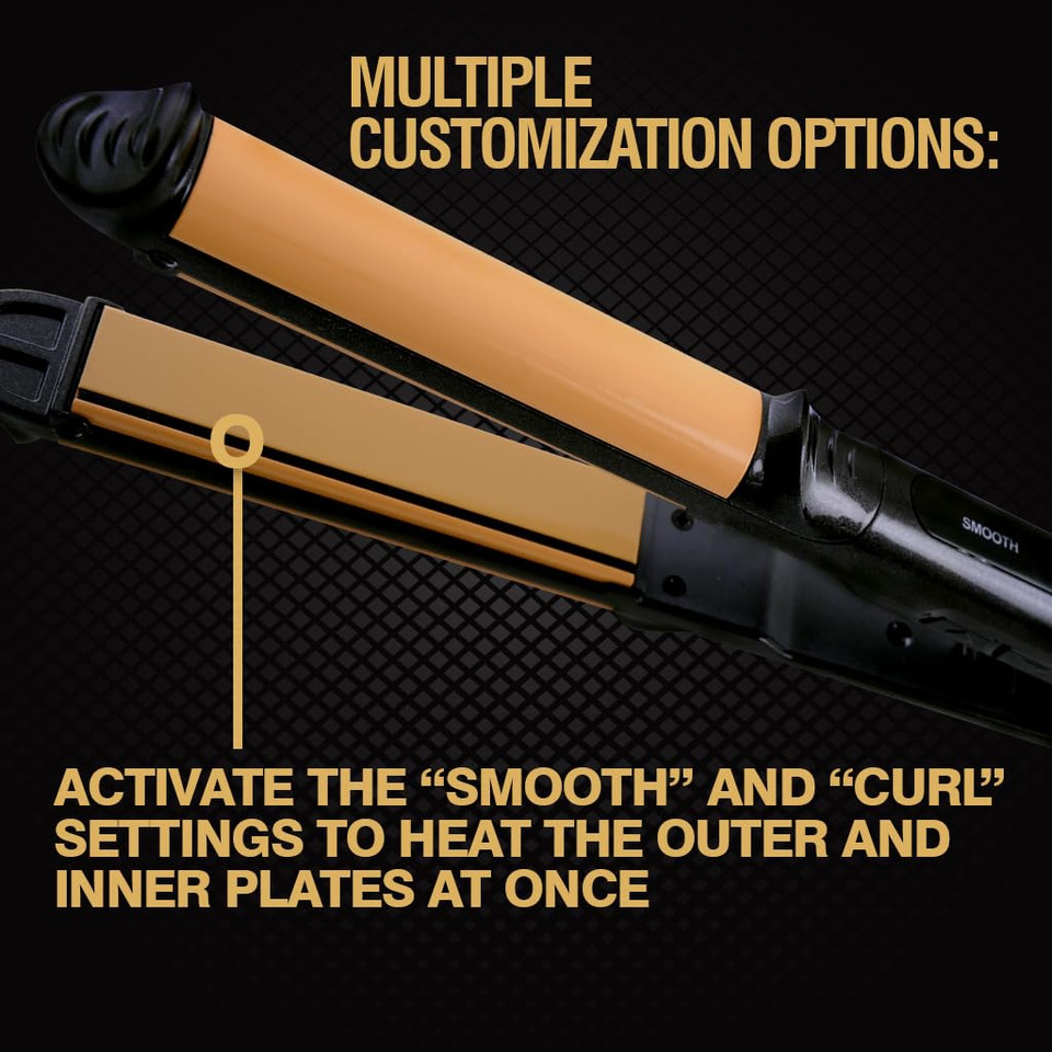 Chi Tourmaline Ceramic 3-In-1 Hairstyling Iron, Curl And Wave Styling Iron For Shiny, Frizz-Free & Healthy Hair, Auto Shut-Off, 0.75" Barrel, Onyx Black