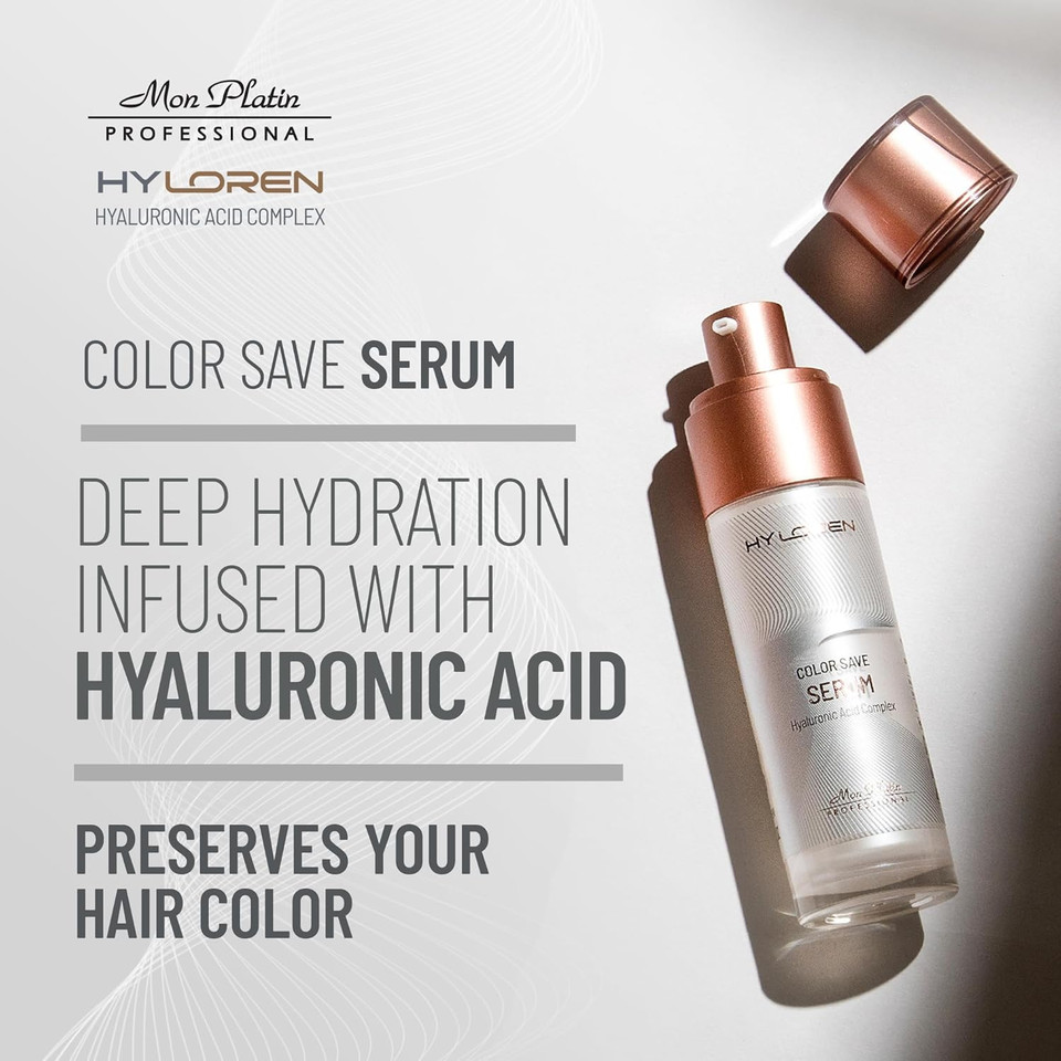 Color Save Serum With Hyaluronic Acid For Colored , Damaged , Repair Treatment, Prevents Fading, Anti Frizz For Soft, Shiny, Healthy Hair 50Ml