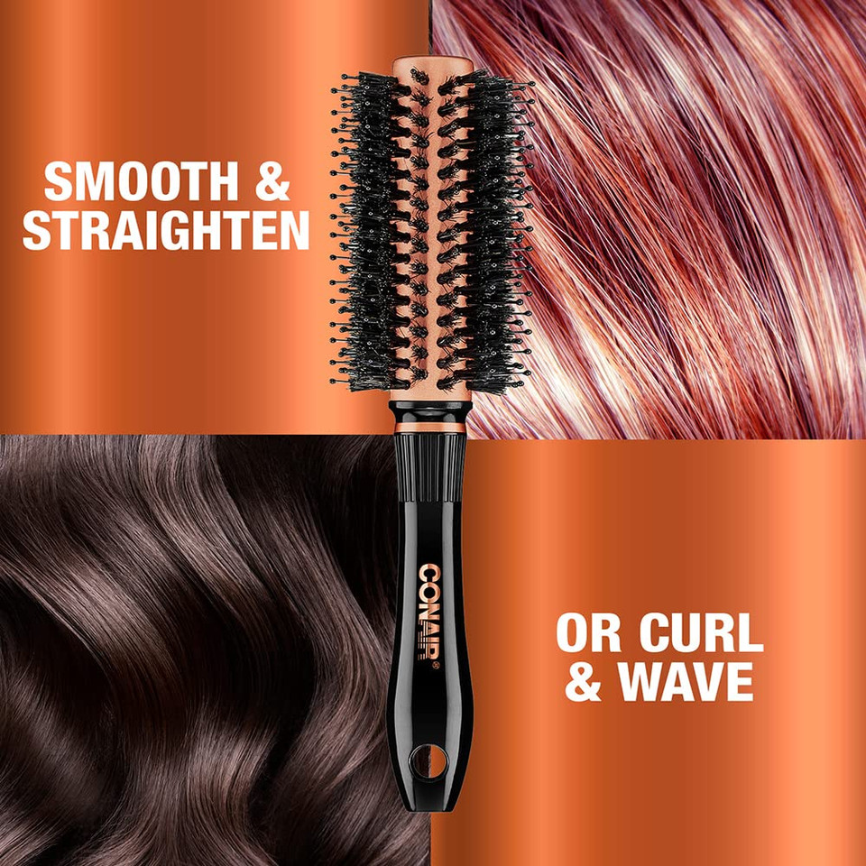 Conair Copper Collection Round Hair Dryer Brush - Blow Out Styler For Voluminous Looks