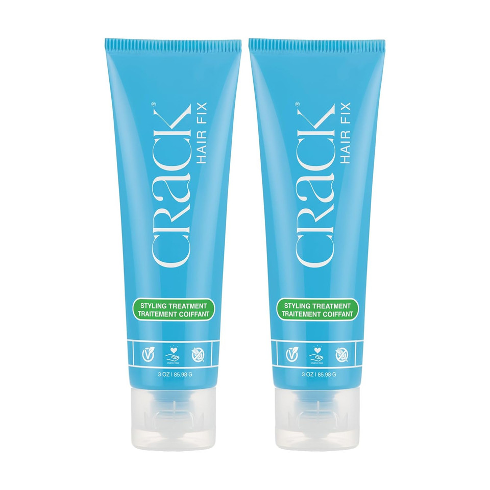 Crack Hair Fix Styling Creme - Multi-Tasking, Anti-Frizz, Leave-In Styling Aid With Protection