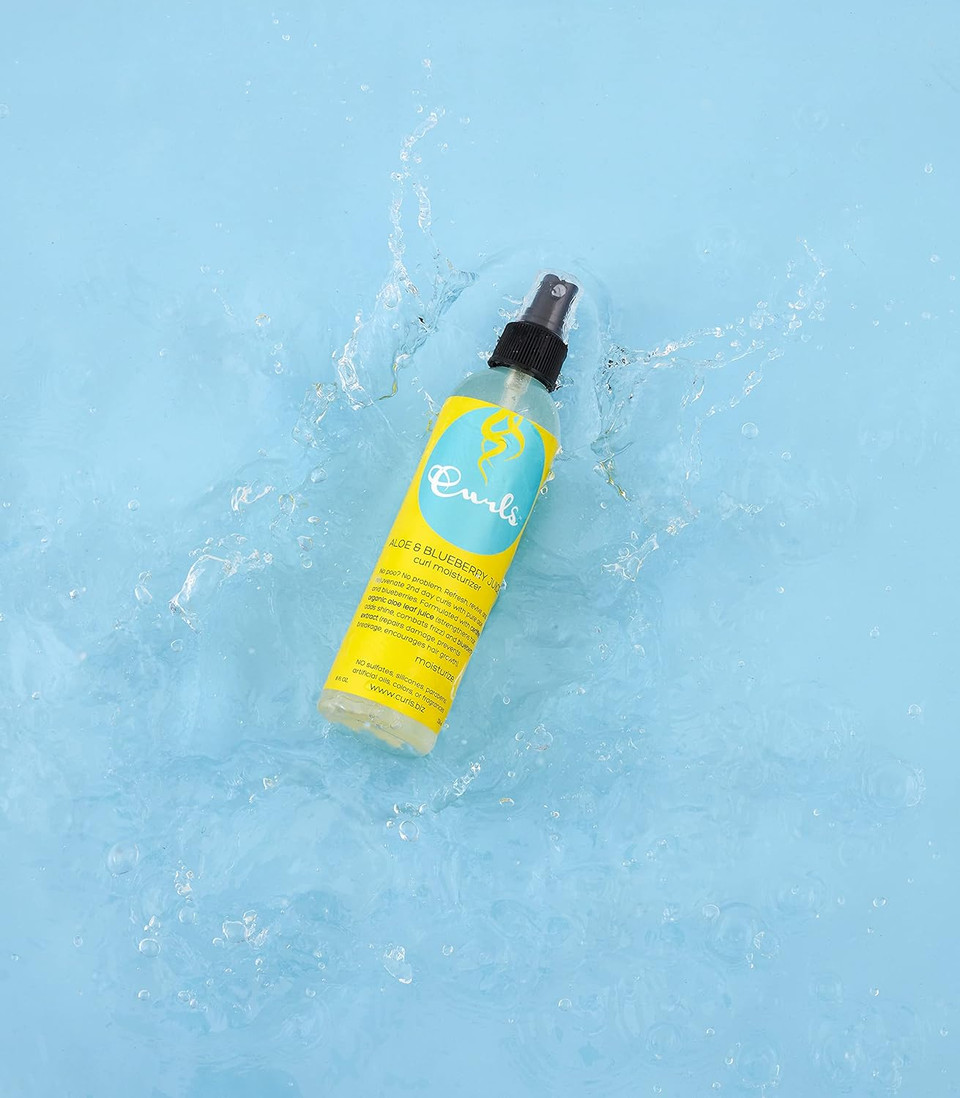 Curls Blueberry Bliss Aloe & Blueberry Juice Moisturizer - 8 Oz, Refresh And Rejuvenate, Adds Shine, Combats Frizz, Moisturizes And Helps Prevent Damage And Breakage