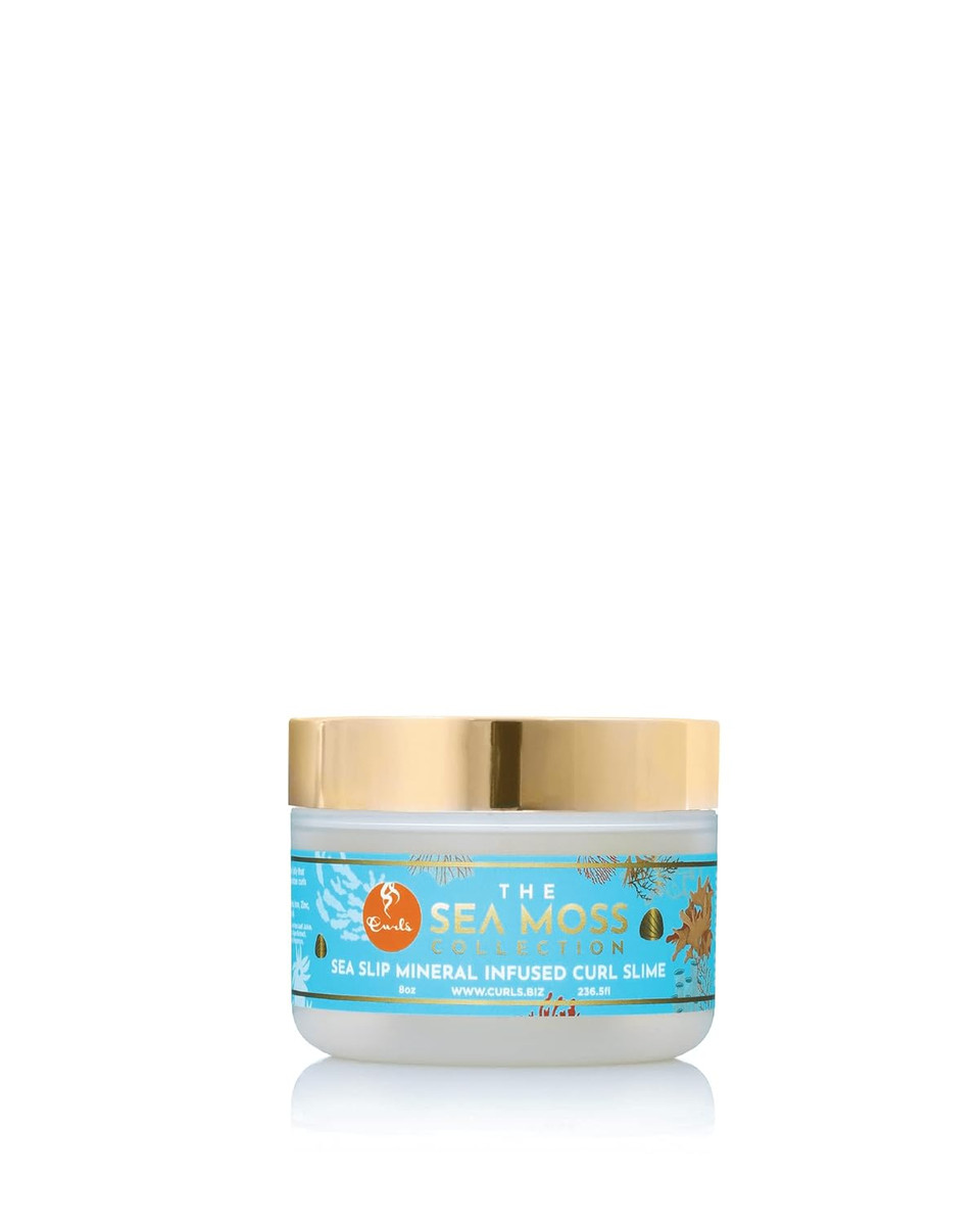 Curls Sea Moss Mineral Infused Slime Hair Jelly - Promotes Healthy Growth, Protects From Styling Damage, Delivers Shiny, Defined, Hydrated Hair - 8Oz, 1 Count