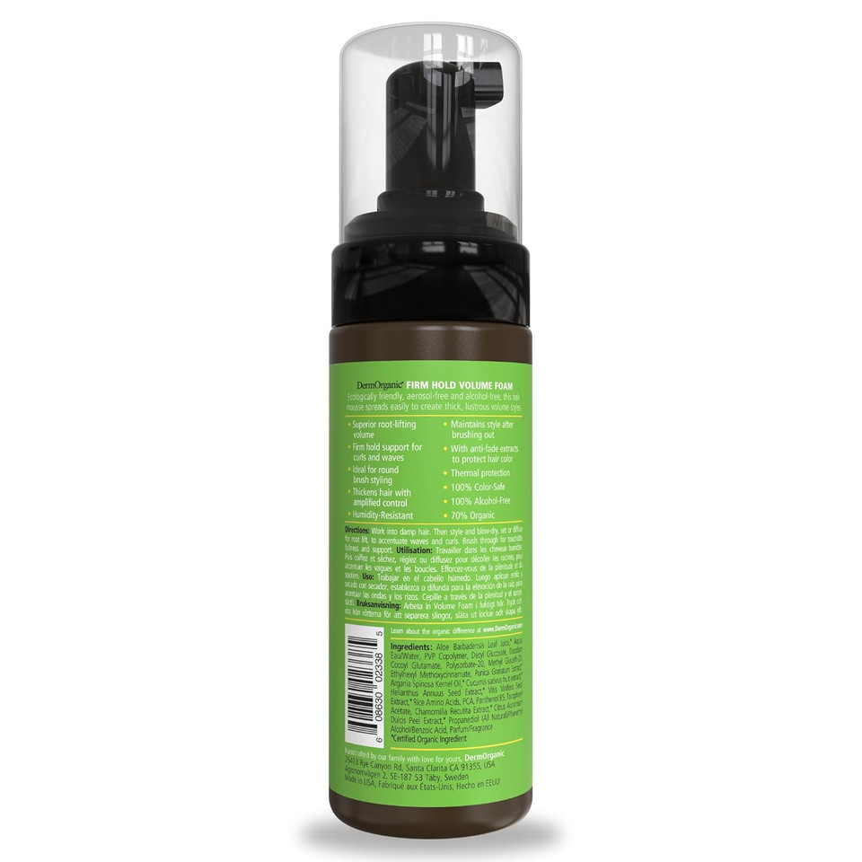 Dermorganic Max Hold Super Crunch Hair Spray, Fast Drying, Weightless, Anti Fade And Curl Control Ingredients-8 Fl Oz