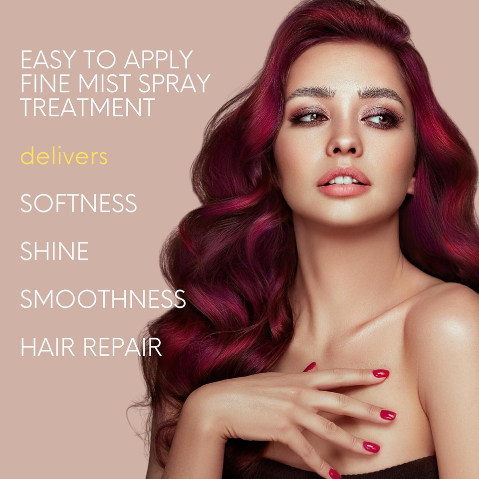 Dermorganic Shine Spray Therapy With Argan Oil  Smooths, Repairs, & Strengthens Hair, 4 Fl.Oz Dermorganic Shine Spray Therapy With Argan Oil  Smooths, Repairs, & Strengthens Hair, 4 Fl.Oz