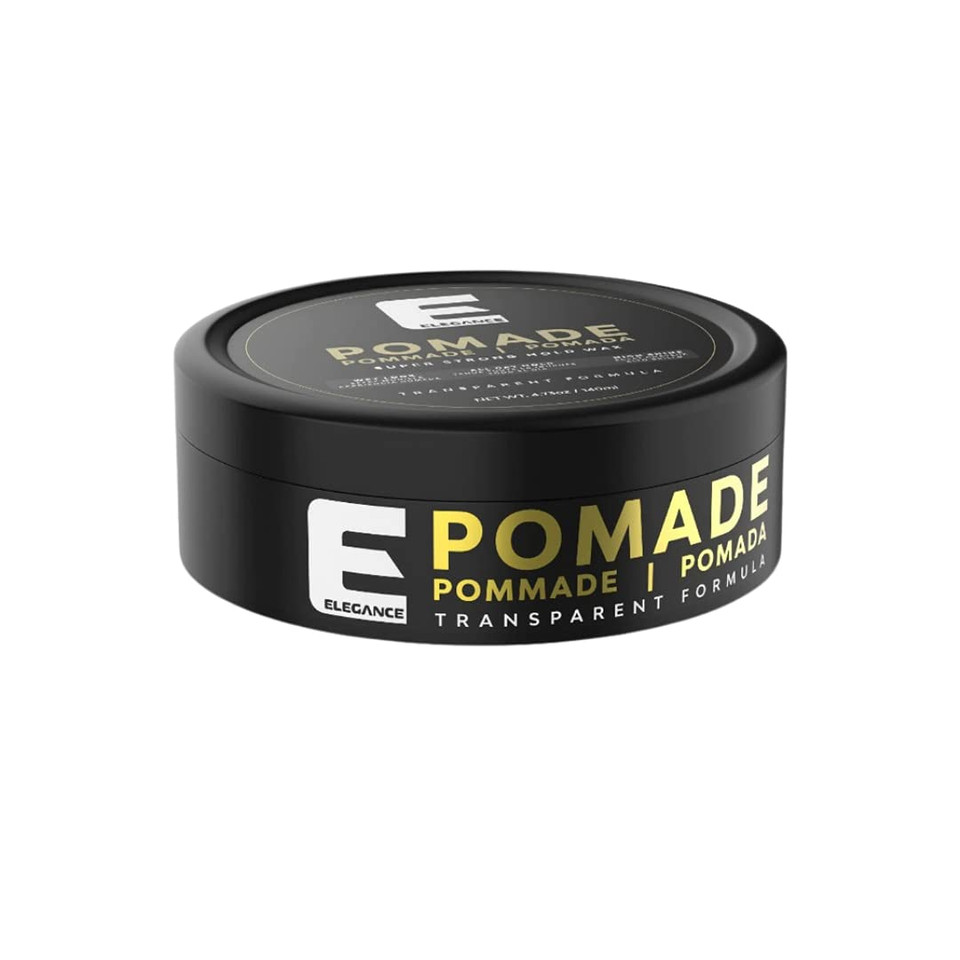 Elegance Hair Pomade, 4.73 Oz, Super Strong Hold Wax, Long-Lasting Hold And Shine, Wax Easy To Apply And Distribute