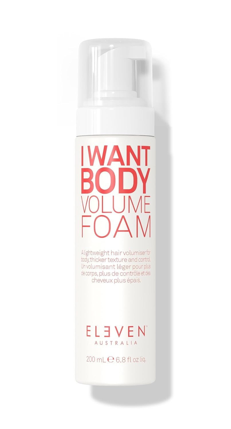Eleven Australia I Want Body Volume Foam - Lightweight Mousse For Full, Thick Hair, Adds Volume & Texture, Ideal For Fine To Medium Hair Types - 6.8 Fl Oz