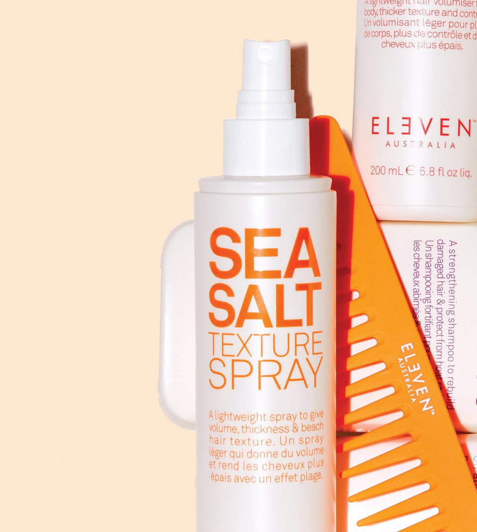 Eleven Australia Sea Salt Texture Spray For Beachy Waves, Volume & Texture, Matte Finish, Lightweight Formula - 6.8 Fl Oz