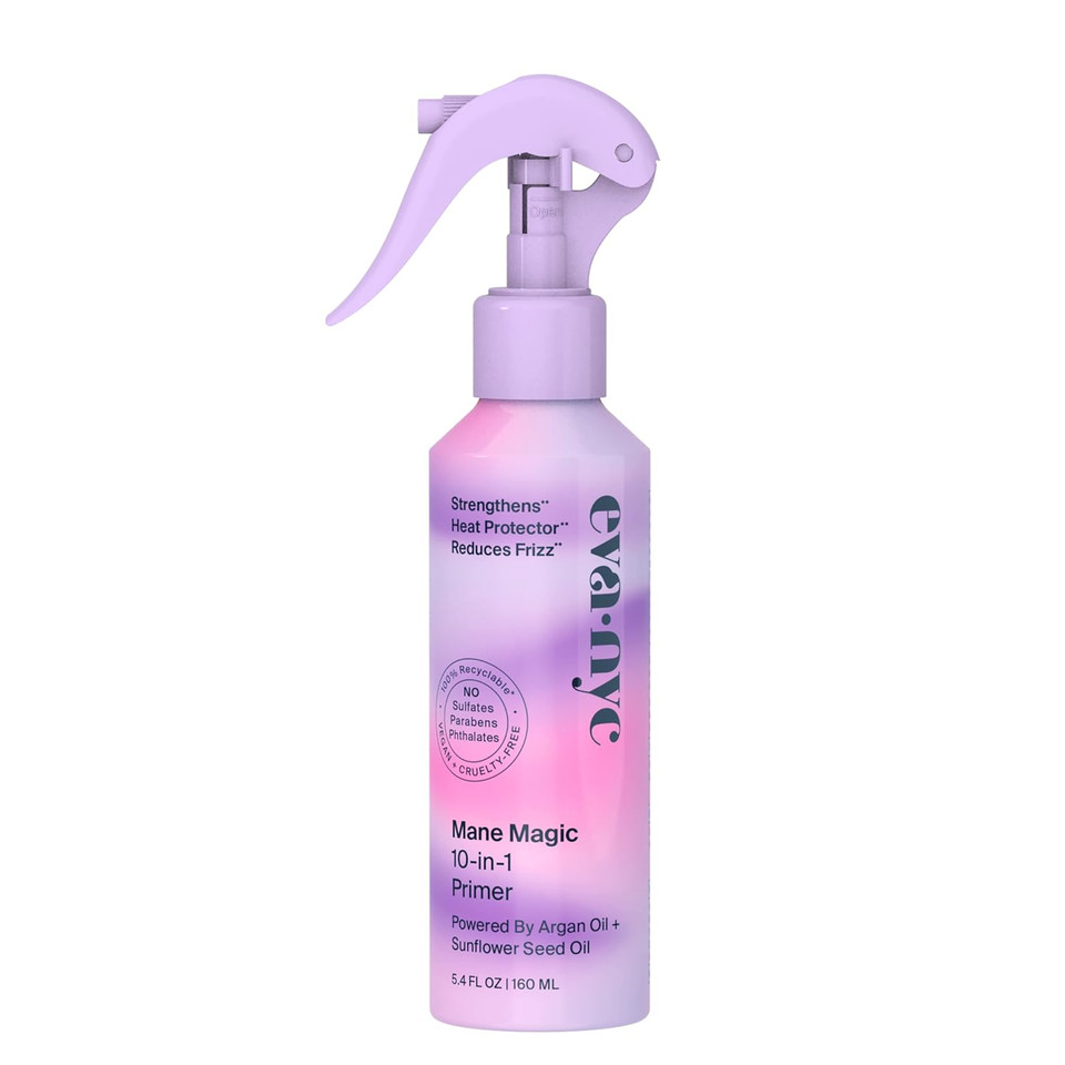Eva Nyc Mane Magic 10-In-1 Primer, Heat Protectant For Hair, Infused With Sunflower Seed And Argan Oil For Hair, Sulfate, Paraben & Phthalate Free, 5.4 Fl Oz Eva Nyc Mane Magic 10-In-1 Primer, Heat Protectant For Hair, Infused With Sunflower Seed And Argan Oil For Hair, Sulfate, Paraben & Phthalate Free, 5.4 Fl Oz