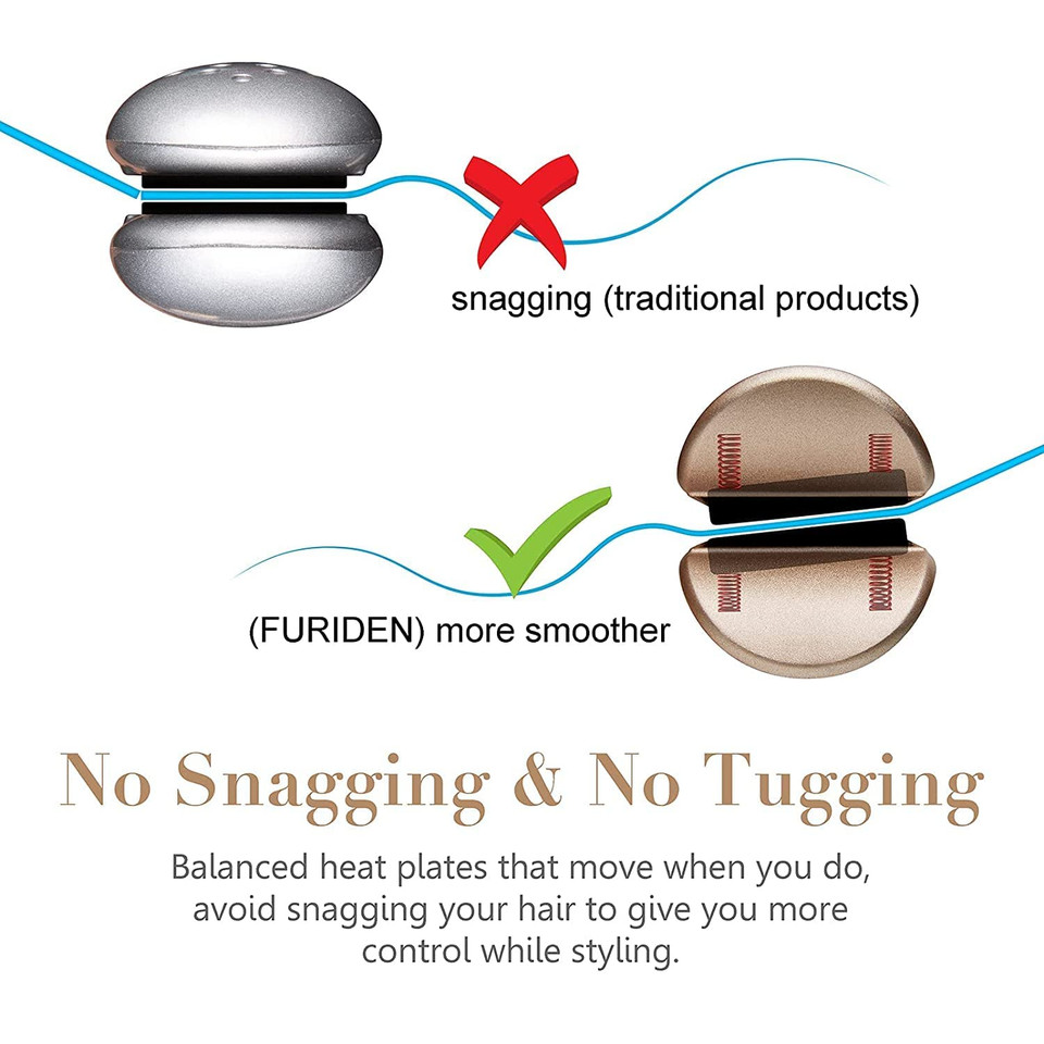 Furiden Professional Salon Quality Hair Straightener, Hair Straightener And Curler 2 In 1, Flat Iron Curling Iron In One, Fast Results | Long Lasting Furiden Professional Salon Quality Hair Straightener, Hair Straightener And Curler 2 In 1, Flat Iron Curling Iron In One, Fast Results | Long Lasting