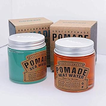 Grafen Oil Free Neat Pomade Cream 3.52Oz Water Based Neat Feeling (3.52Oz, Orange)