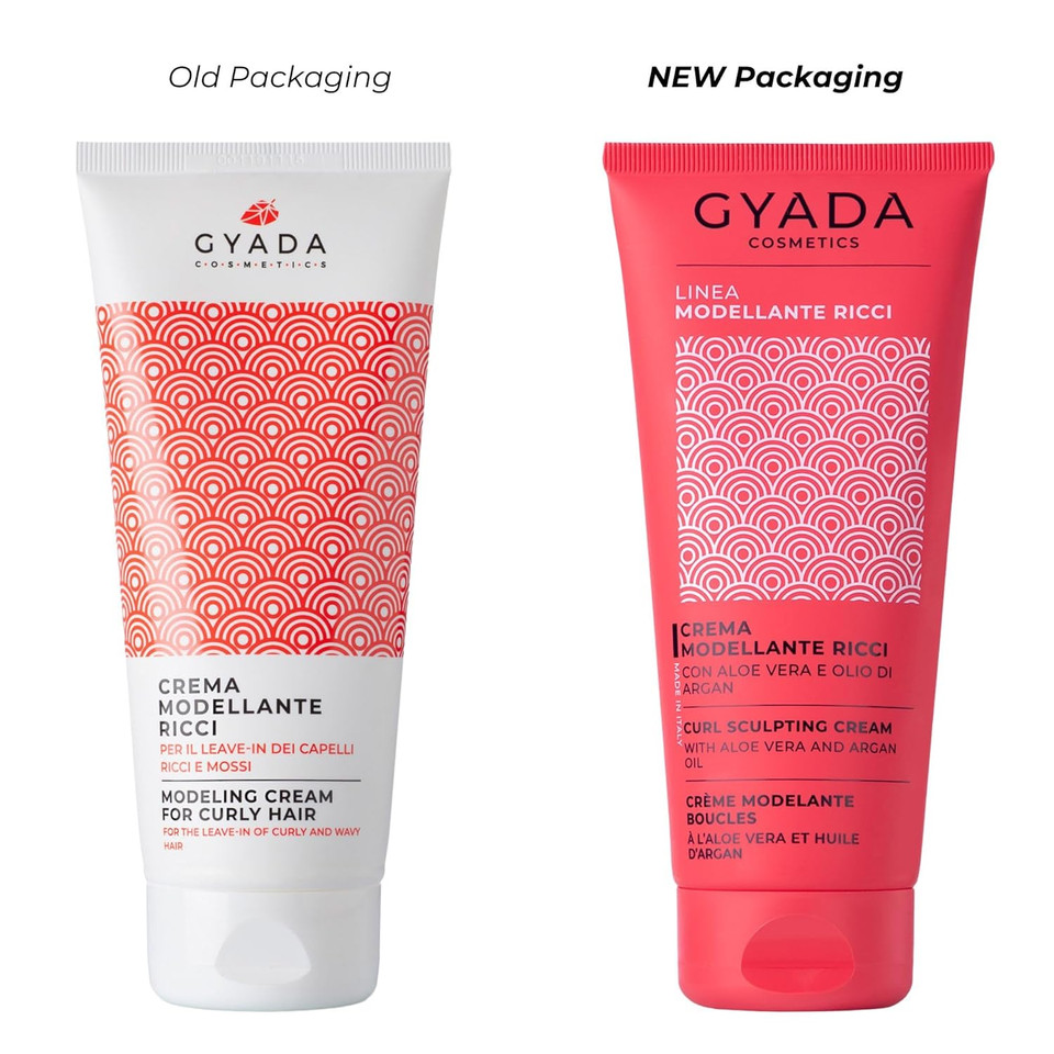 Gyada Curl Defining Cream - Styling Leave In Product For Curly And Wavy Hair With Frizz Control & Moroccan Argan Oil - Vegan & Green Formula - Cruelty Free - 6.76 Fl Oz