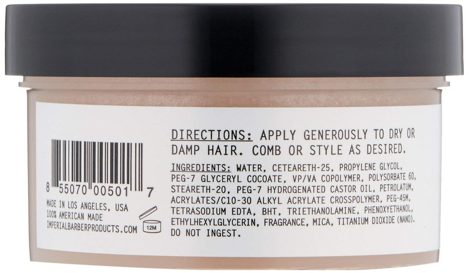 Imperial Barber Fiber Pomade - Medium Hold Water-Based High Sheen Formula With Texturizing Fibers For Men'S Hair Styling Travel Size 2 Oz