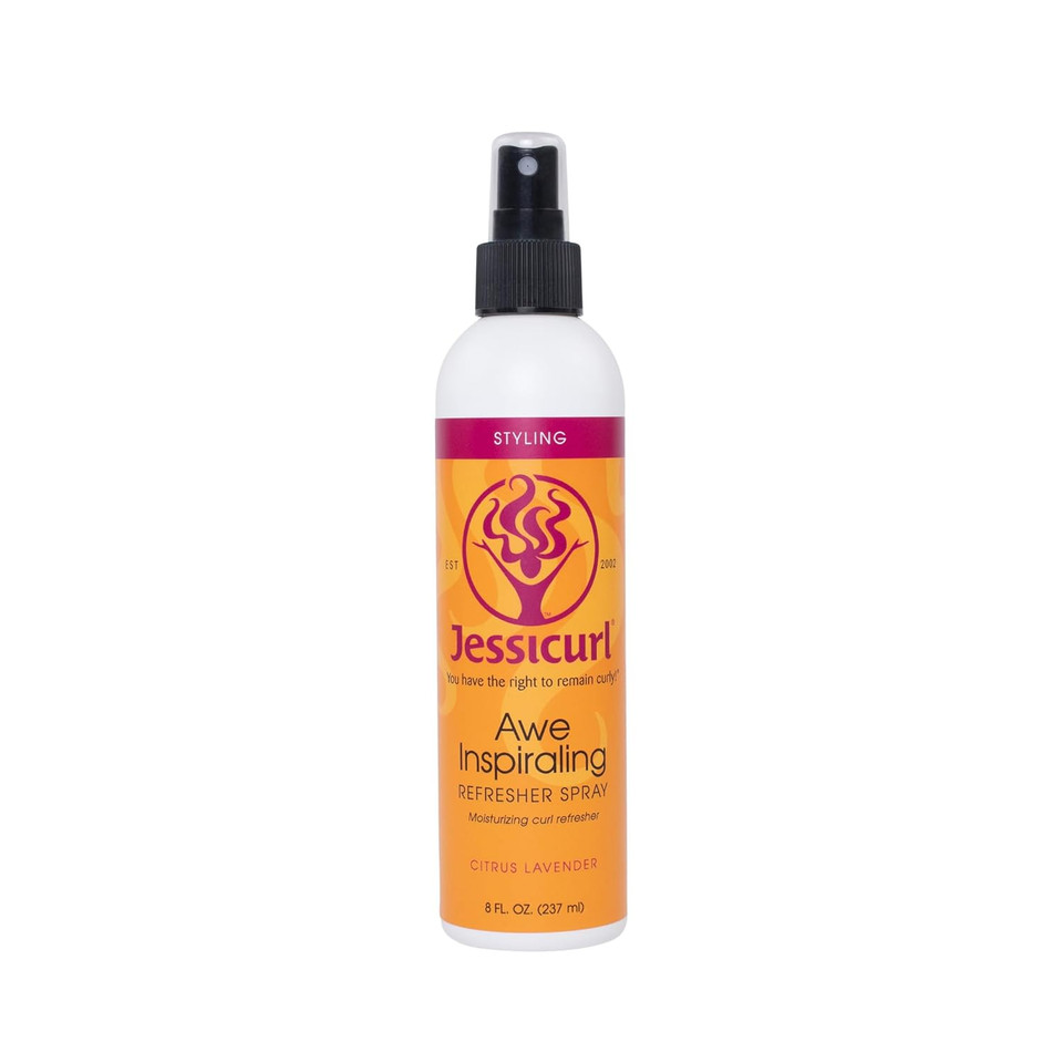 Jessicurl, Awe Inspiraling Spray, No Fragrance Added, 2 Fl Oz. Moisturizing Midday Curl Refresher Spray For Curly Hair, Curl Defining