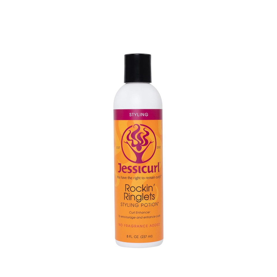 Jessicurl, Rockin' Ringlets Styling Potion, No Fragrance Added, 8 Fl Oz. Curl Enhancer With Flaxseed Extract, Curl Defining Styler For Curly Hair And Frizz Control