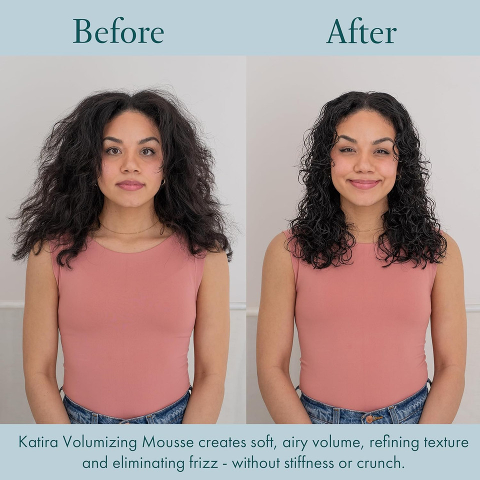 Joon Katira Volumizing Mousse, Hair Thickening And Styling Foam With Rosemary + Rice Water + Pistachio, 5 Fl. Oz