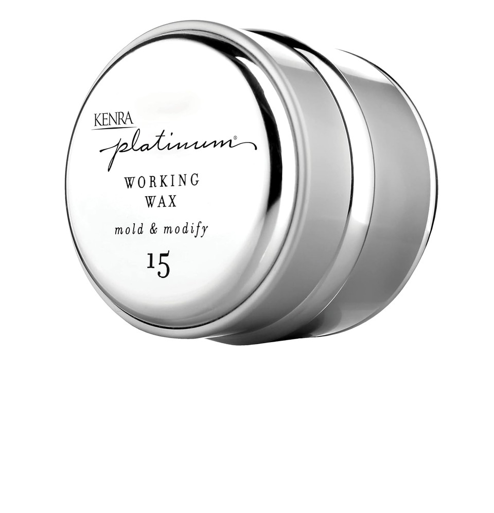 Kenra Platinum Working Wax 15 | Matte Finish Styler | Provides Medium, Flexible Hold | Non-Greasy | Crème-Based Formula To Texturize & Mold Styles | All Hair Types