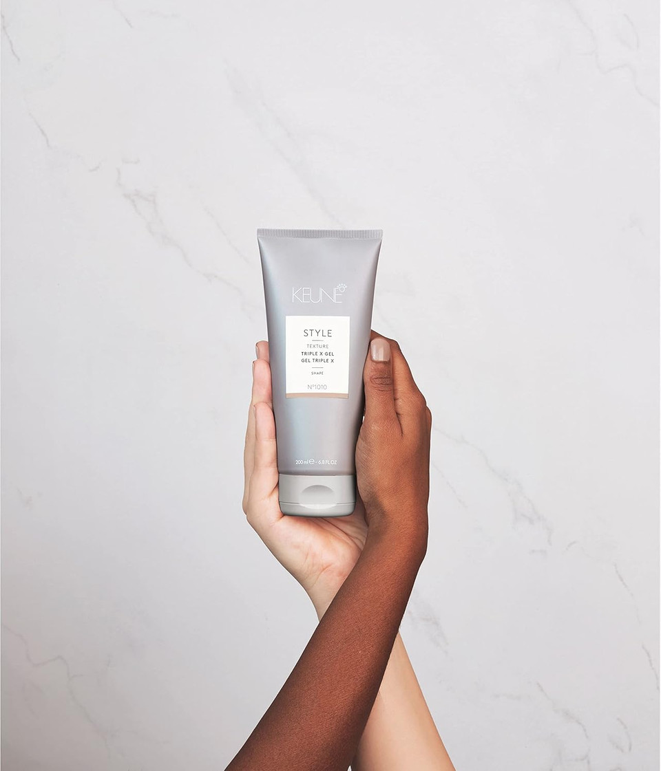 Keune Style Triple X Gel, Ultimate Hold & Wet Look Styling Gel, 6.8 Fl Oz