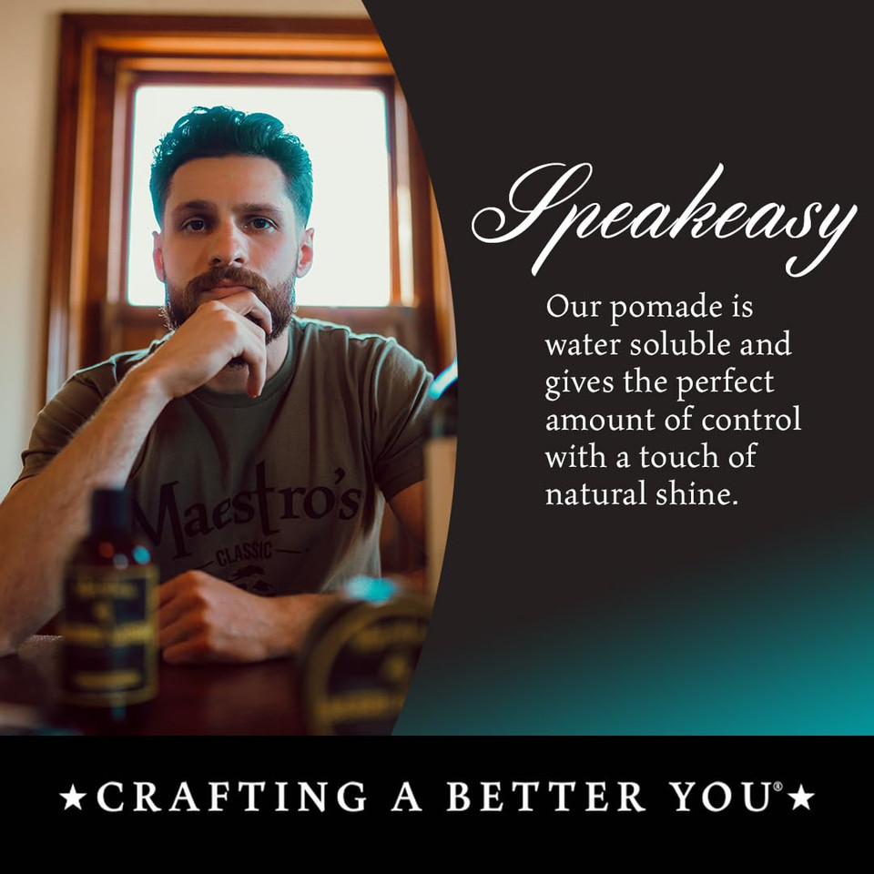 Maestro'S Classic Hair Gel  Speakeasy Blend | Men'S Medium Hold Styling Gel | Flake-Free & Lightweight | Classic Grooming With A Clean, Sophisticated Scent, 3.4 Oz Maestro'S Classic Hair Gel  Speakeasy Blend | Men'S Medium Hold Styling Gel | Flake-Free & Lightweight | Classic Grooming With A Clean, Sophisticated Scent, 3.4 Oz