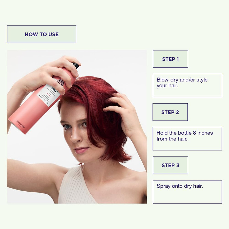 Maria Nila Finishing Spray, Hold 4/5, Antioxidant Preserves Hair Color, 100% Vegan & Sulfate/Paraben Free