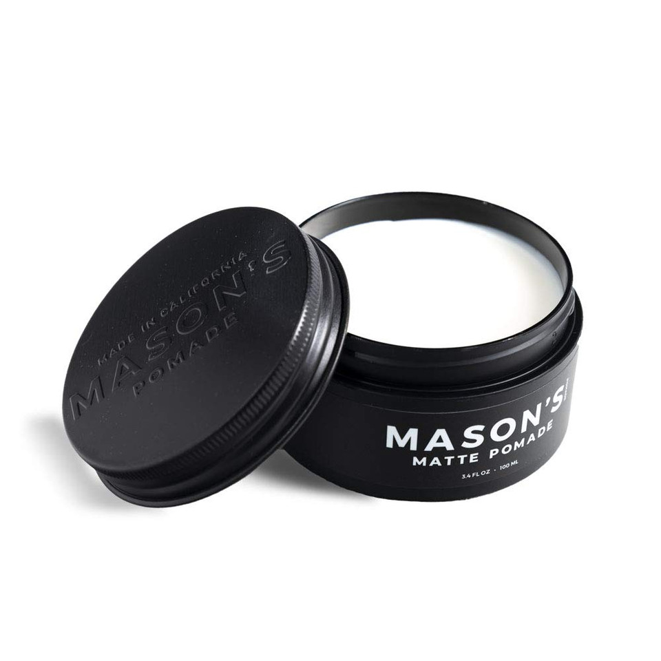 MasonS Matte Pomade  Hair Wax For Men With Medium To Strong Hold & Natural Finish - Aloe & Biotin-Infused Hair Pomade For Textured, Sleek Styles - Barbershop-Quality Styling Cream - 3.4 Oz