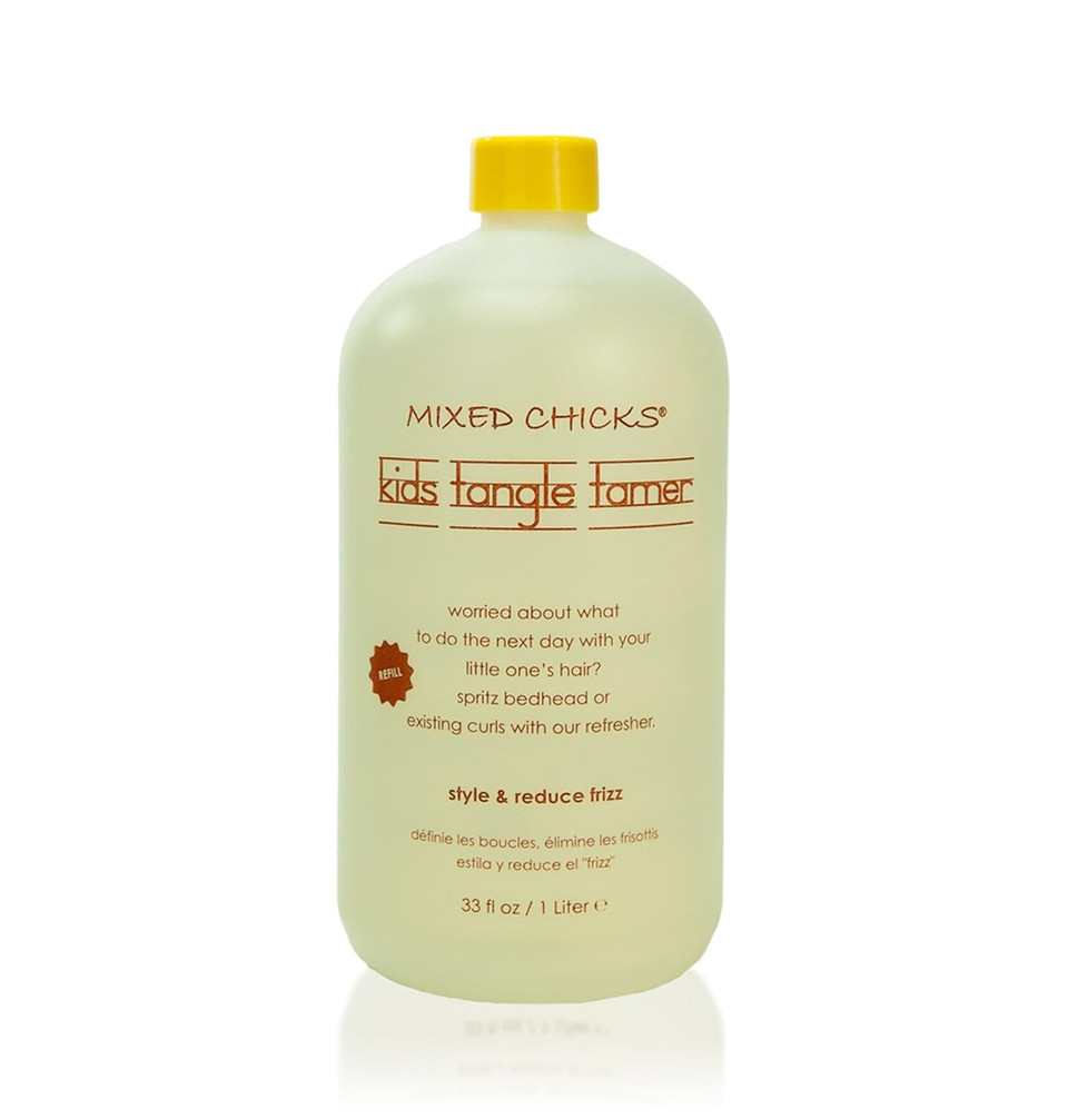 Mixed Chicks Kids Tangle Tamer - Light And Moisturizing Styling Formula For Frizz-Free Curls, 33 Fl.Oz