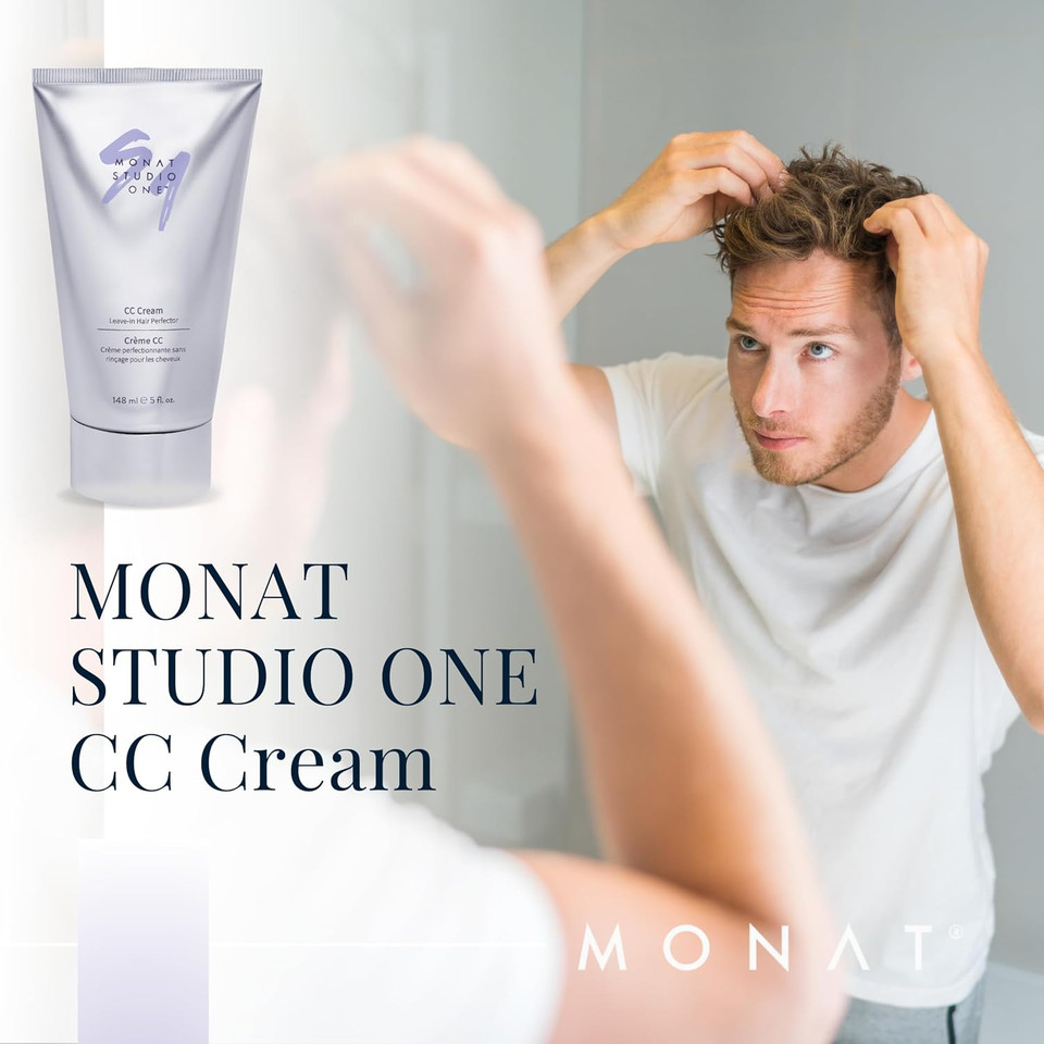 Monat Cc Cream For Hair  Multitasking Hair Treatment  Leave-In Hair Cream  Lightweight Hydrating Hair Care  Vitamin Infused Haircare  Daily Hair Moisturizer For All Types Of Hair