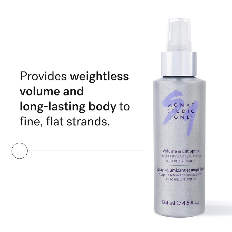 Monat Studio One Root Boosting Volumizing & Plumping Spray - Salon-Style Hair Styling Product For Volume And Hold