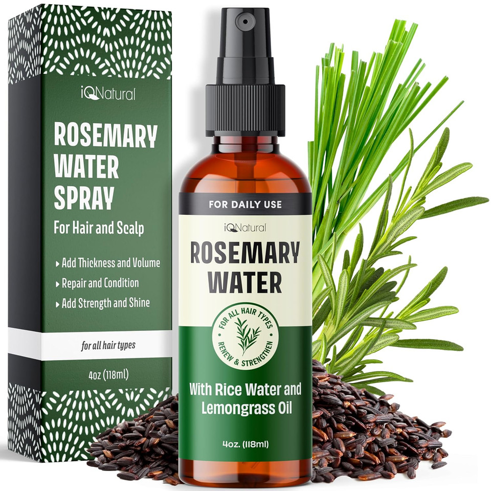 New Rosemary Water Spray For Hair Growth Spray, Rosemary Spray For Hair, Rosemary Root Enhancer, Rosemary Oil Spray - Strengthen, Moisturize, Thicken - Rosemary Water For Hair Health - 4Oz